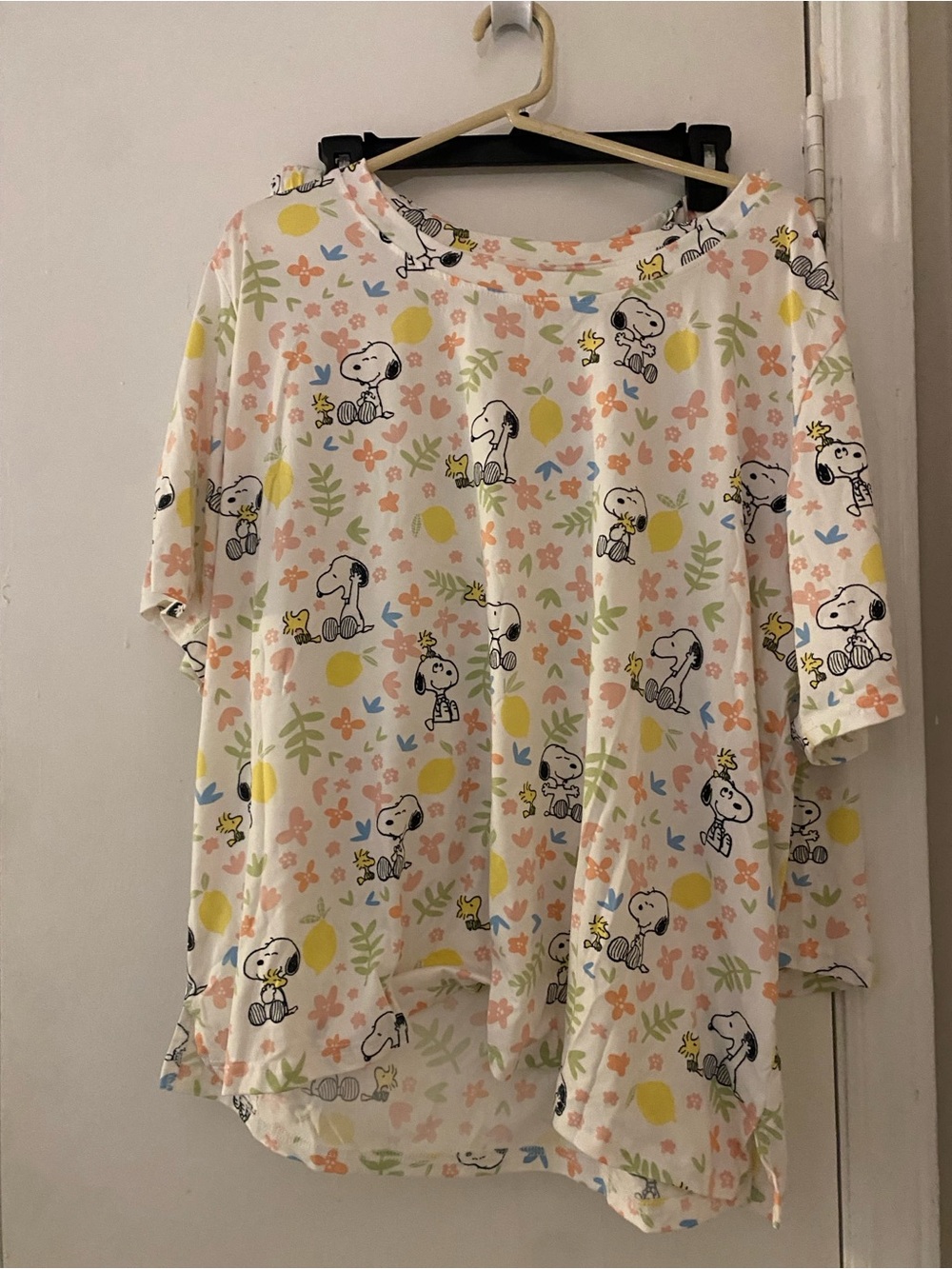 MUNKI MUNKI X PEANUTS Snoopy & Woodstock Spring Floral PJ Shorts Set. ( 2 pieces